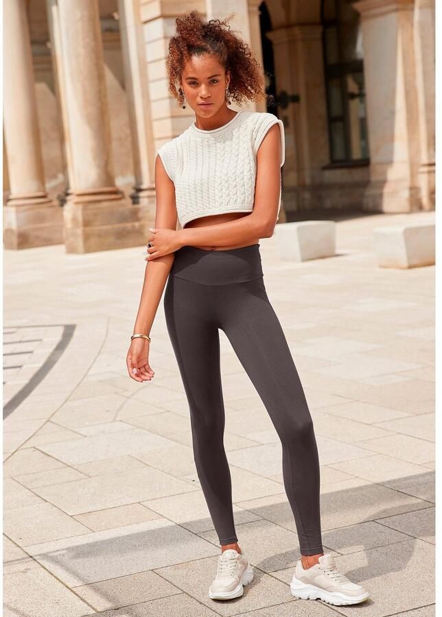 Lascana Legging met brede boord loungewear