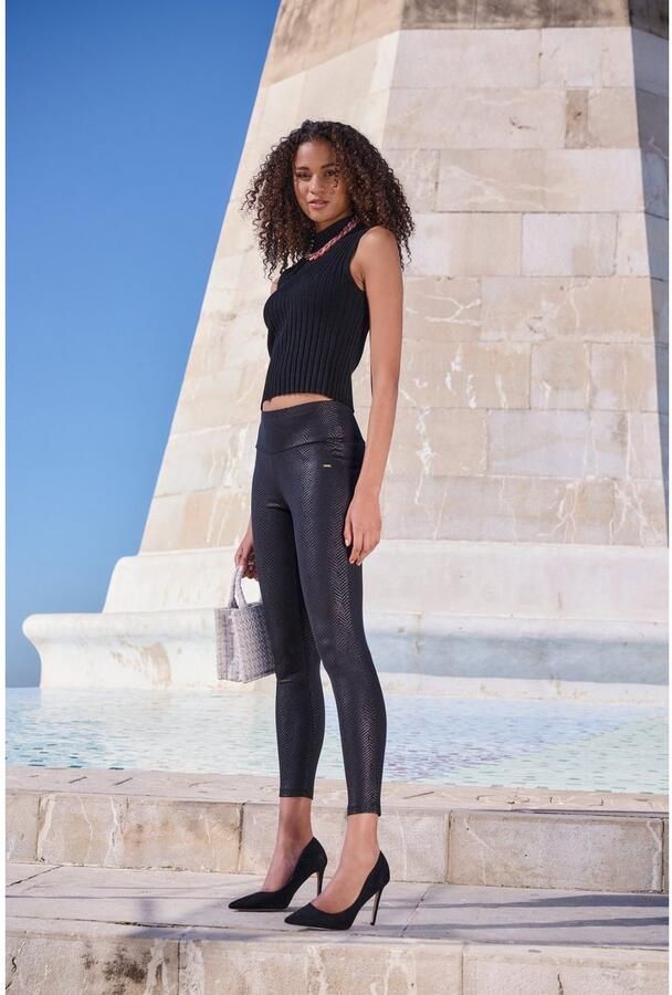 Lascana Legging met glanzende alloverprint - Foto 6