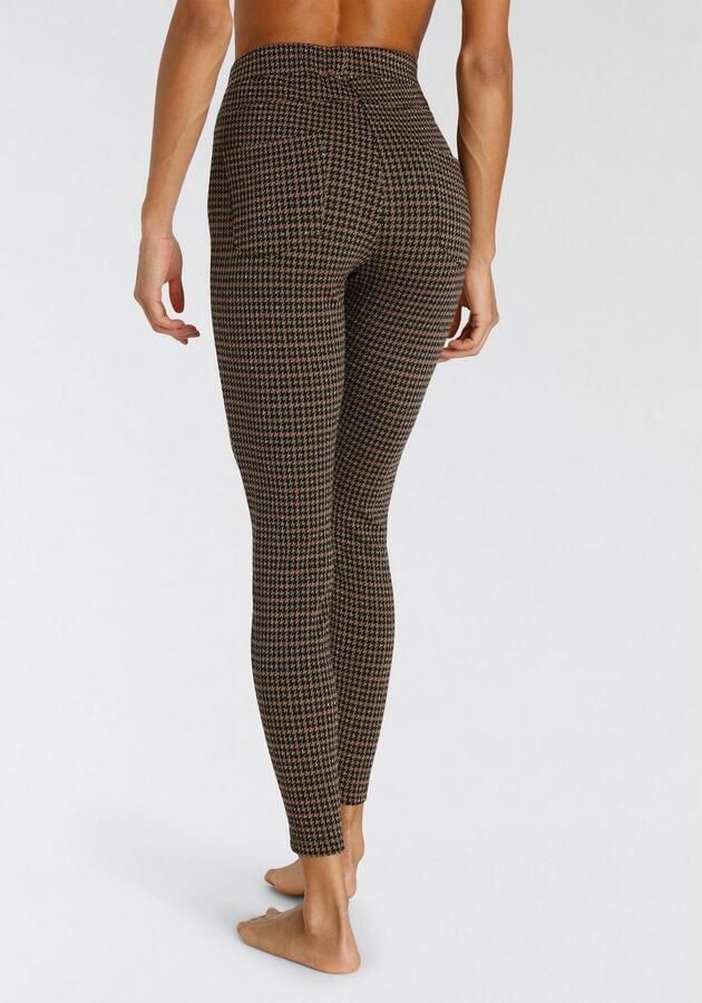 Lascana Legging met glinsterend houndstooth patroon - Foto 6