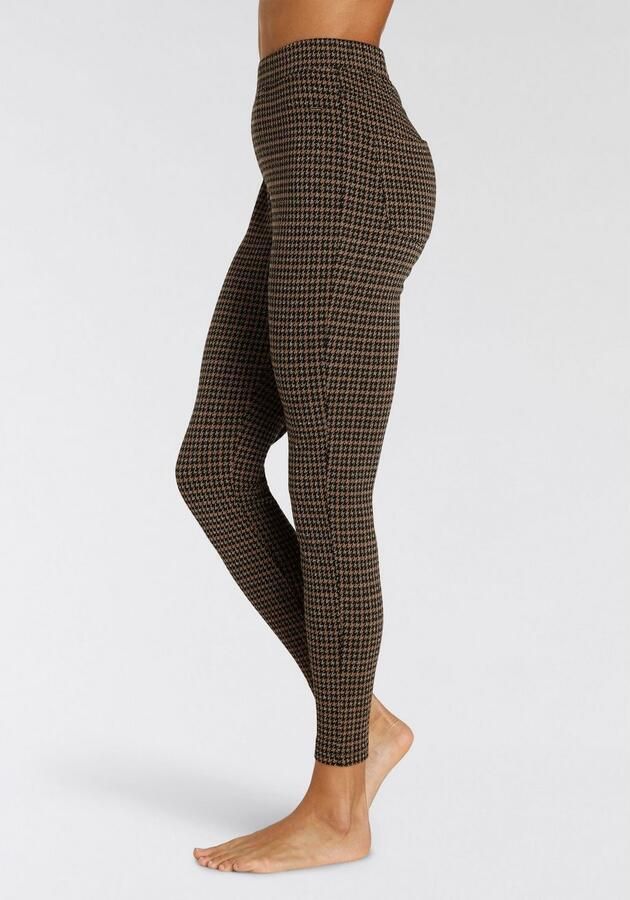 Lascana Legging met glinsterend houndstooth patroon - Foto 7