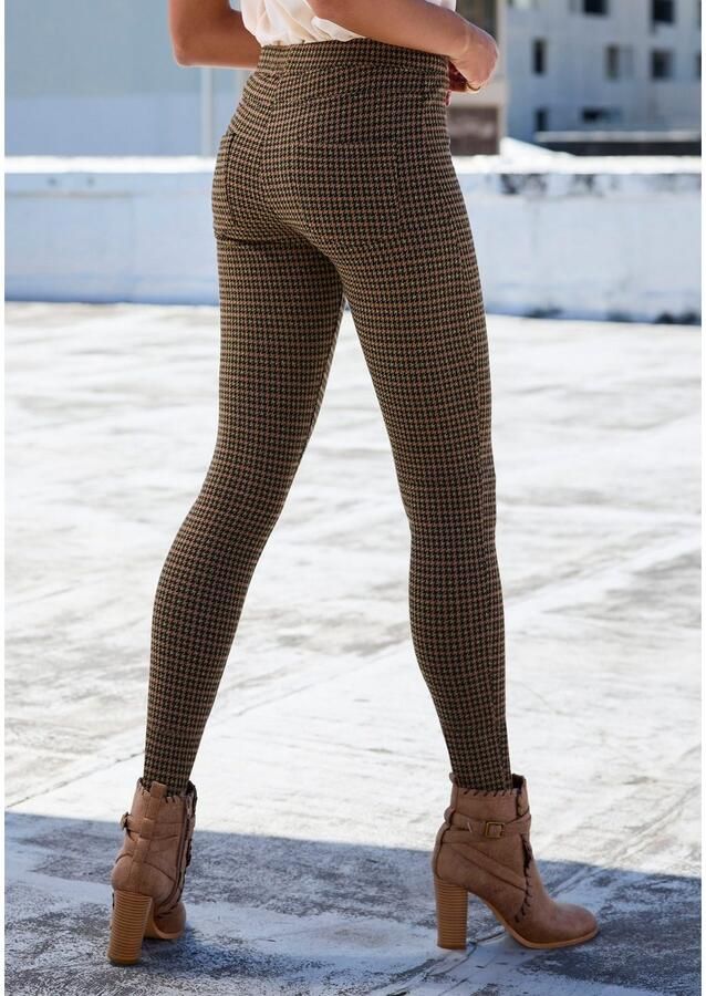 Lascana Legging met glinsterend houndstooth patroon - Foto 2