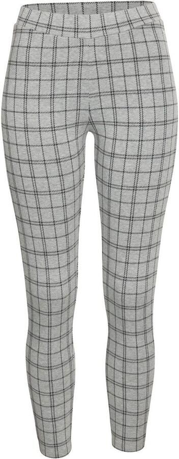 Lascana Legging met ingestrikt ruitpatroon - Foto 6