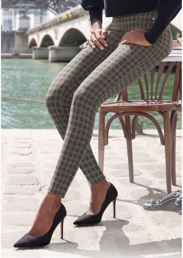 Lascana Legging met klassiek ruitmotief - Foto 4