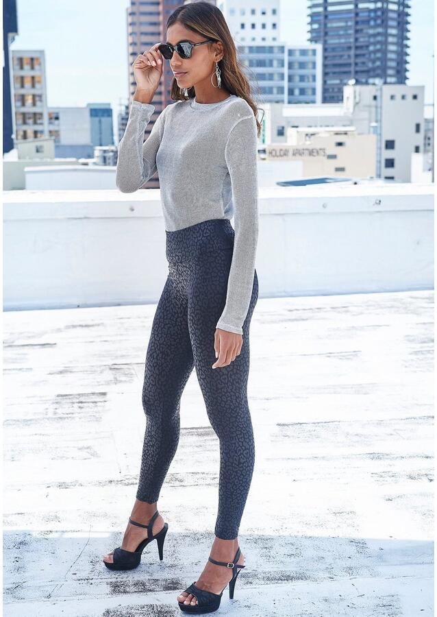 Lascana Legging met luipaardmotief