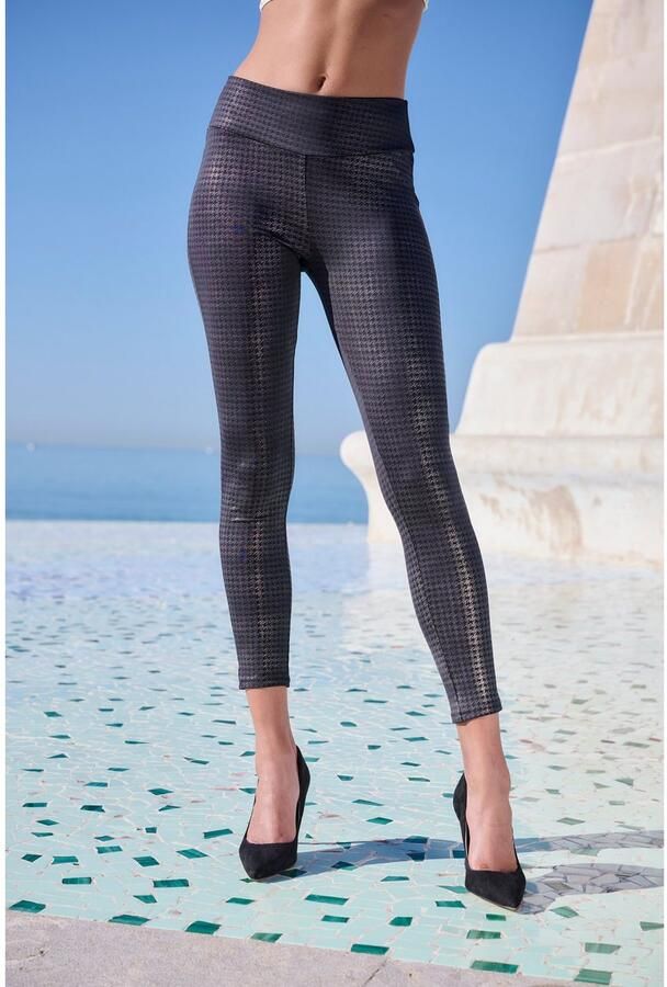 Lascana Legging modieus pied-de-poulemotief - Foto 2