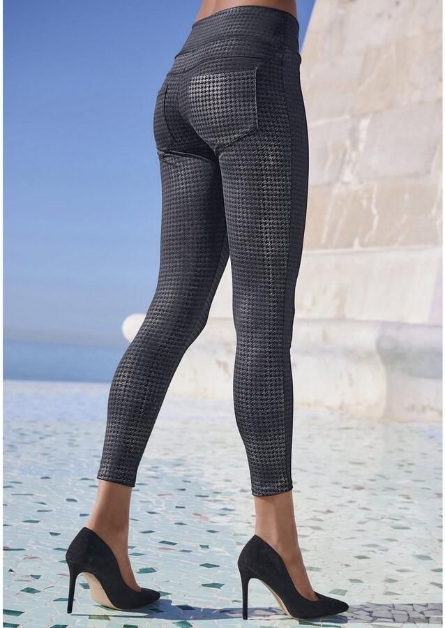 Lascana Legging modieus pied-de-poulemotief