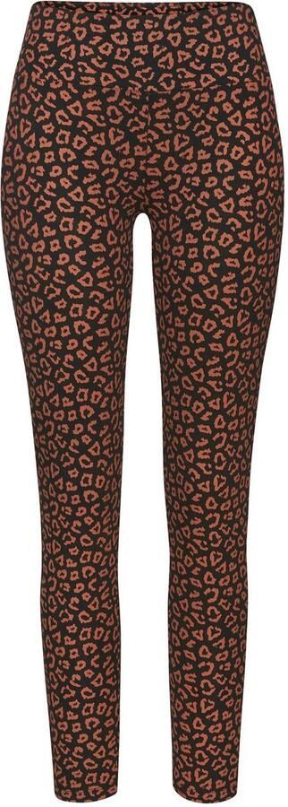 Lascana Legging Sweatleggings met brede band in leeuwprint loungewear - Foto 4
