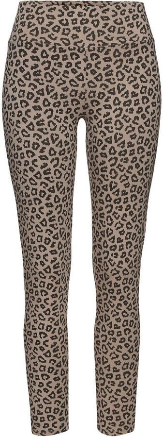 Lascana Legging Sweatleggings met brede band in leeuwprint loungewear - Foto 5
