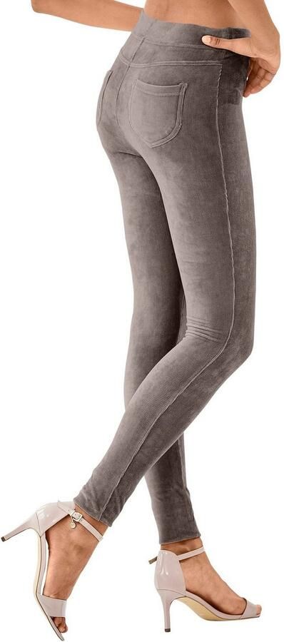 Lascana Legging uit zacht materiaal in cordlook loungewear - Foto 5