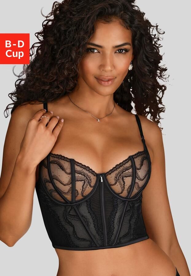 Lascana Lijfje met beugel van delicate kant transparant ondergoed lingerie - Foto 4