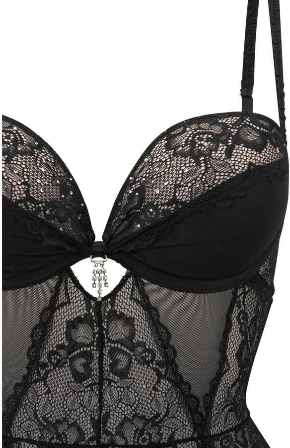 Lascana Lijfje met push-up en met stras sexy lingerie sexy ondergoed - Foto 6