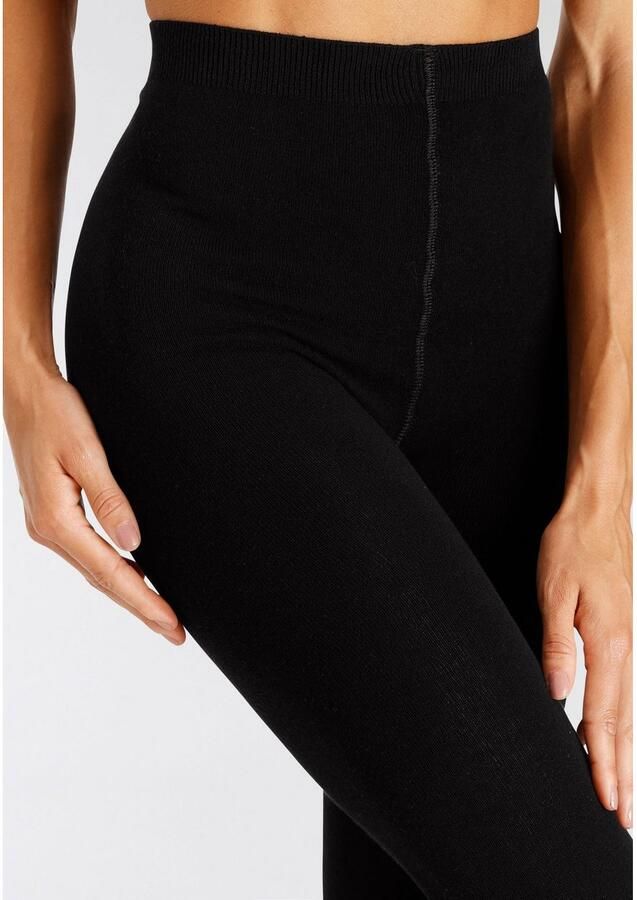 Lascana Maillot in een aangename katoenmix (2 stuks)