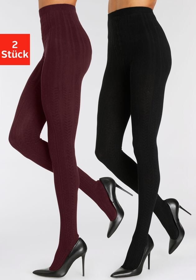 Lascana Maillot met kabelpatroon (2 stuks) - Foto 8