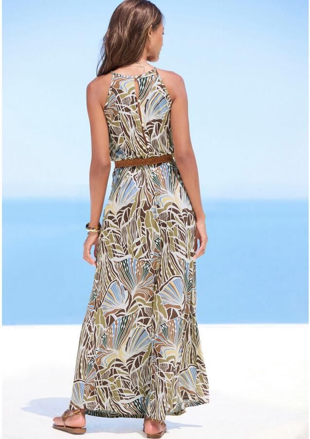 Lascana Maxi-jurk licht zomerjurk met alloverprint vloeiende strandjurk - Foto 5