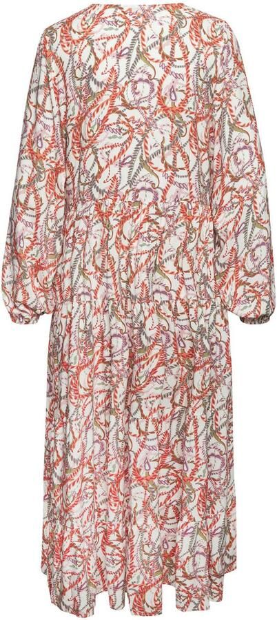 Lascana Maxi-jurk met all-over print en volants lange mouwen jurk met print casual-chic - Foto 7