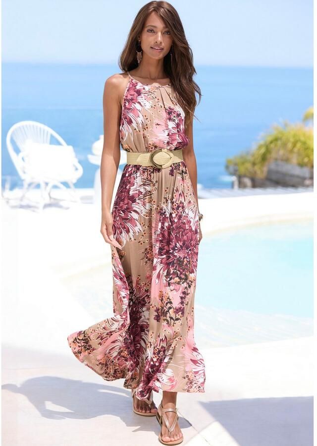 Lascana Maxi-jurk met all-over print luchtige zomerjurk strandjurk - Foto 3