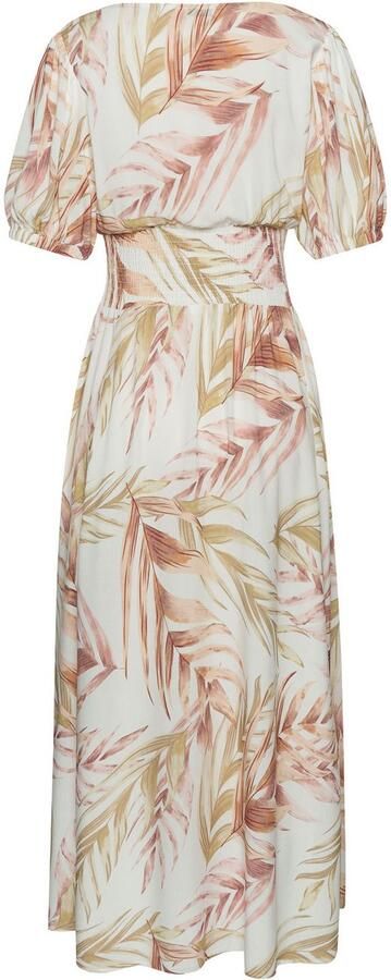 Lascana Maxi-jurk met alloverprint en gerimpelde taille luchtige zomerjurk - Foto 5