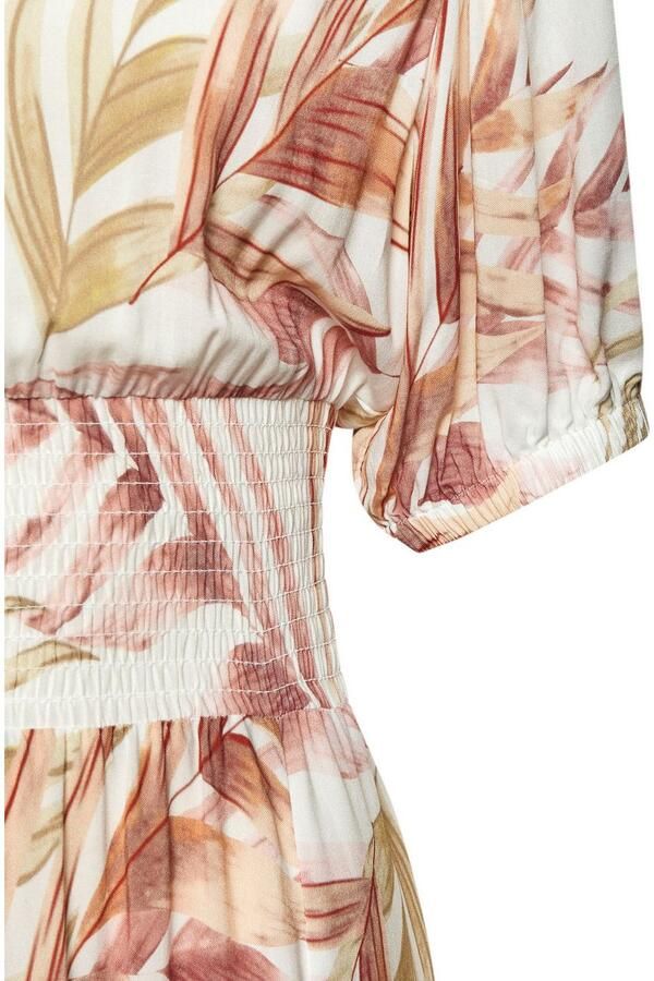 Lascana Maxi-jurk met alloverprint en gerimpelde taille luchtige zomerjurk - Foto 4