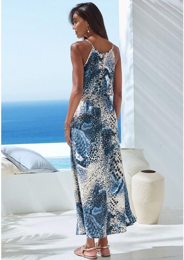Lascana Maxi-jurk met alloverprint licht zomerjurk soepel strandjurk - Foto 3