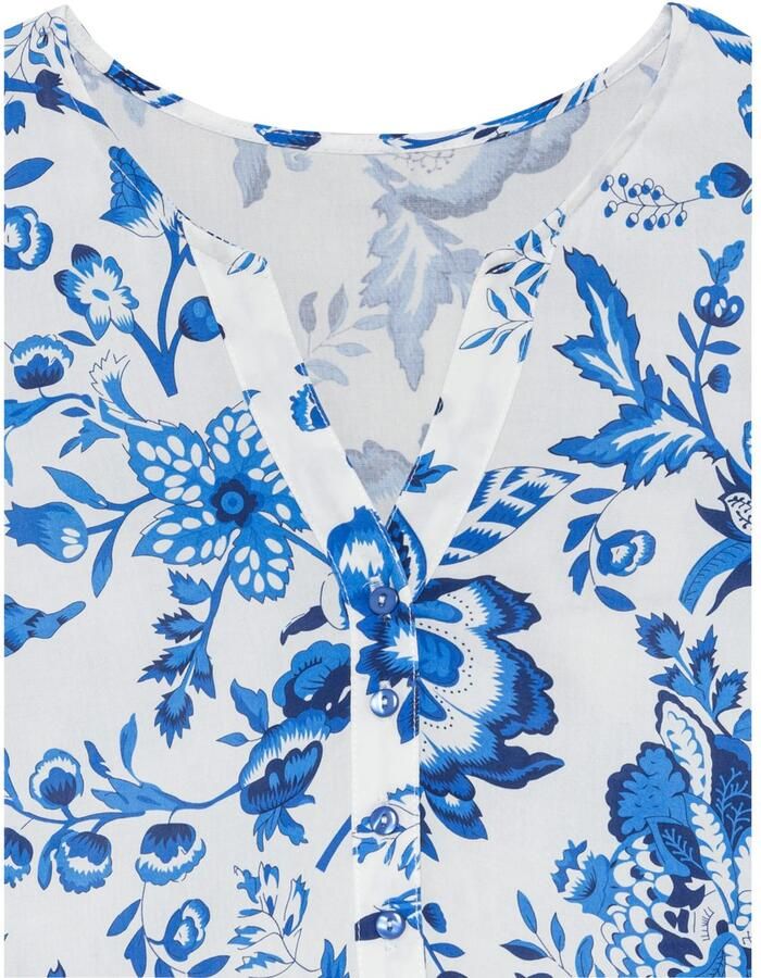 Lascana Maxi-jurk met bloemenprint en knoopsluiting zomerjurk strandjurk