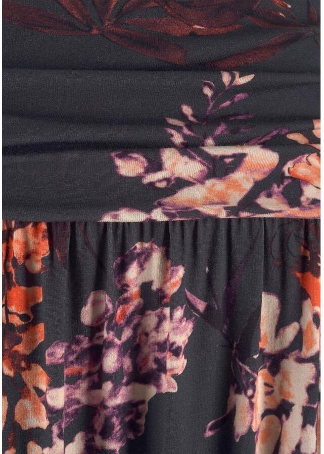 Lascana Maxi-jurk met bloemenprint en zakken zomerse strapless jurk strandjurk - Foto 2
