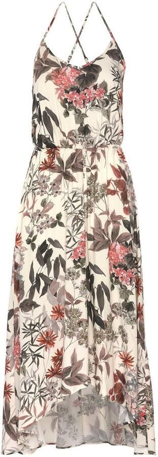 Lascana Maxi-jurk met bloemenprint licht zomerjurk in vokuhila-stijl strandjurk - Foto 5