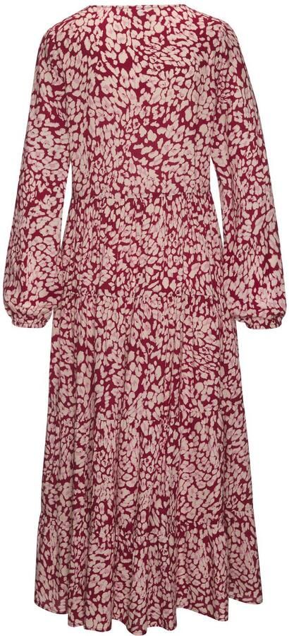 Lascana Maxi-jurk met bonte luipaardprint en volants zomerjurk - Foto 3