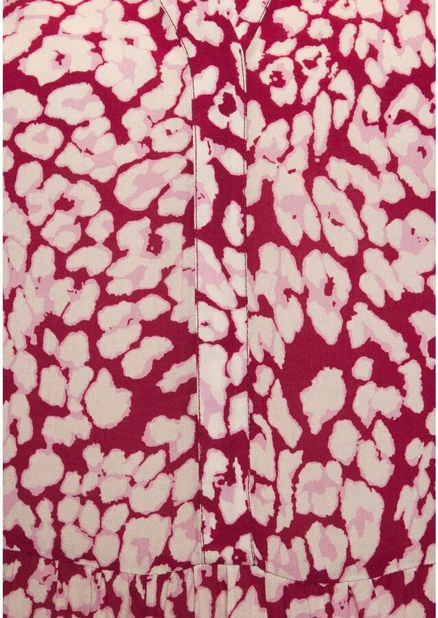 Lascana Maxi-jurk met bonte luipaardprint en volants zomerjurk