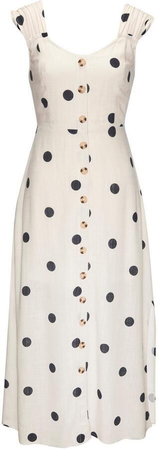 Lascana Maxi-jurk met brede bandjes van geweven stof - Foto 5