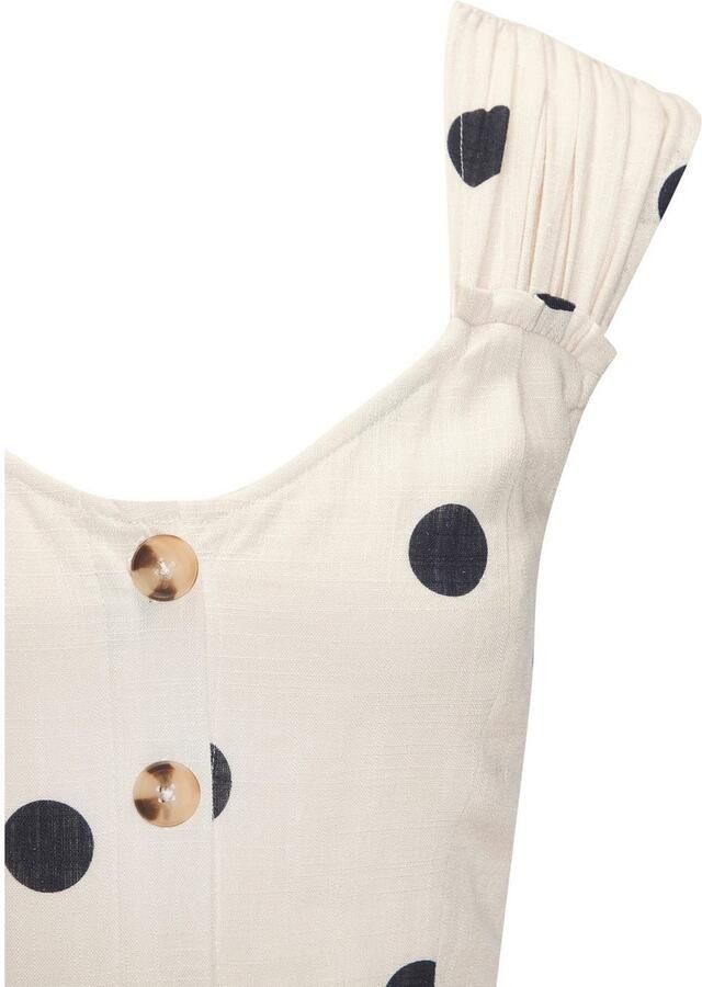 Lascana Maxi-jurk met brede bandjes van geweven stof