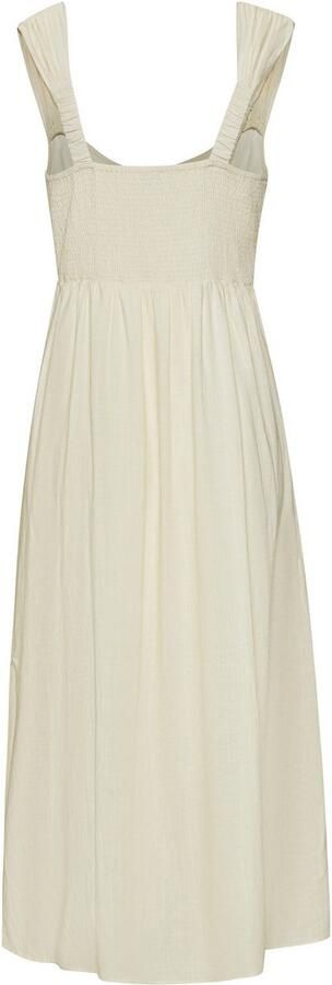 Lascana Maxi-jurk met brede bandjes van geweven stof in linnenlook zomers - Foto 5