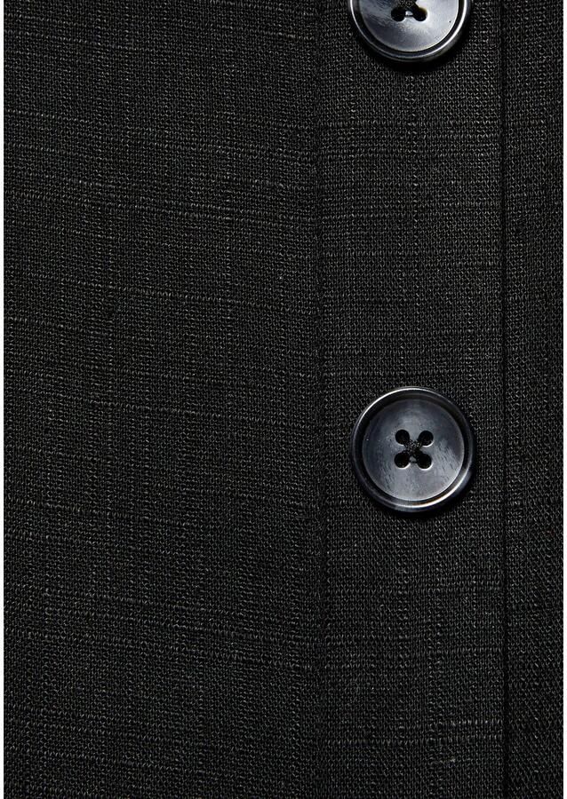 Lascana Maxi-jurk met brede bandjes van geweven stof in linnenlook zomers