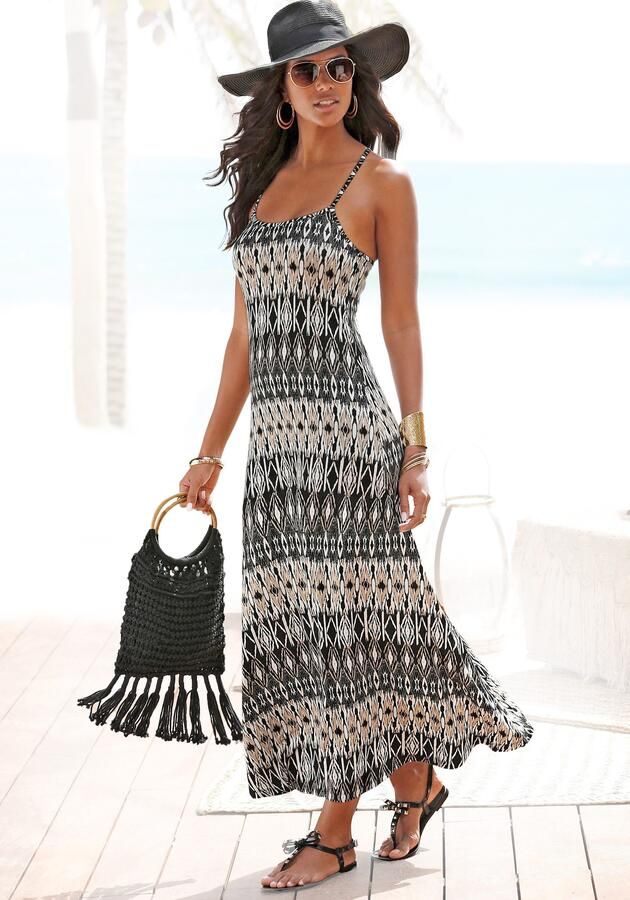 Lascana Maxi-jurk met etno print zomerjurk strandjurk - Foto 4