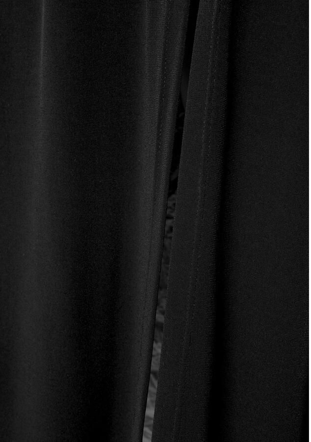 Lascana Maxi-jurk met lange splits en carmen-halslijn off-the-shoulder basic - Foto 3