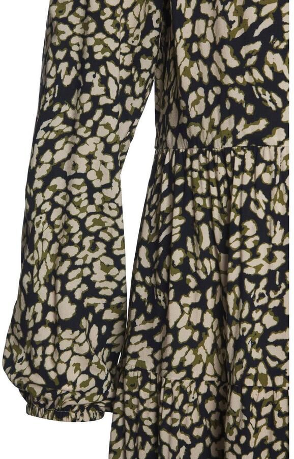 Lascana Maxi-jurk met luipaardprint en volants volantjurk - Foto 4