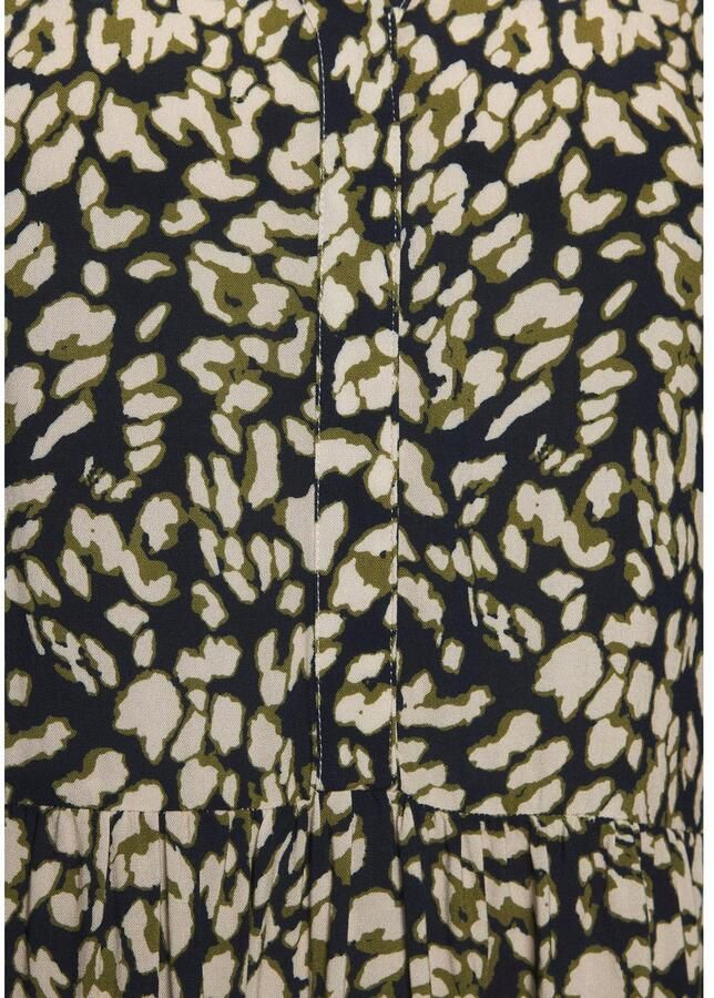 Lascana Maxi-jurk met luipaardprint en volants volantjurk