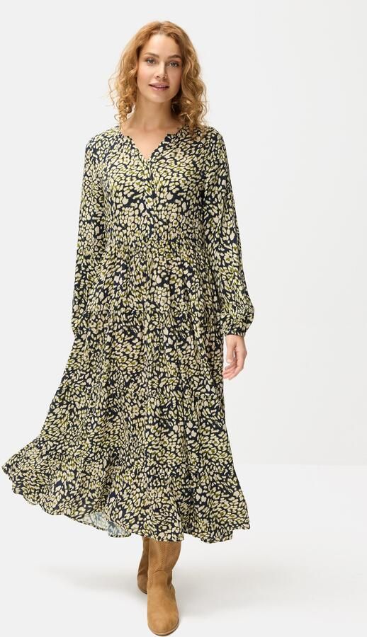 Lascana Maxi-jurk met luipaardprint en volants volantjurk - Foto 5