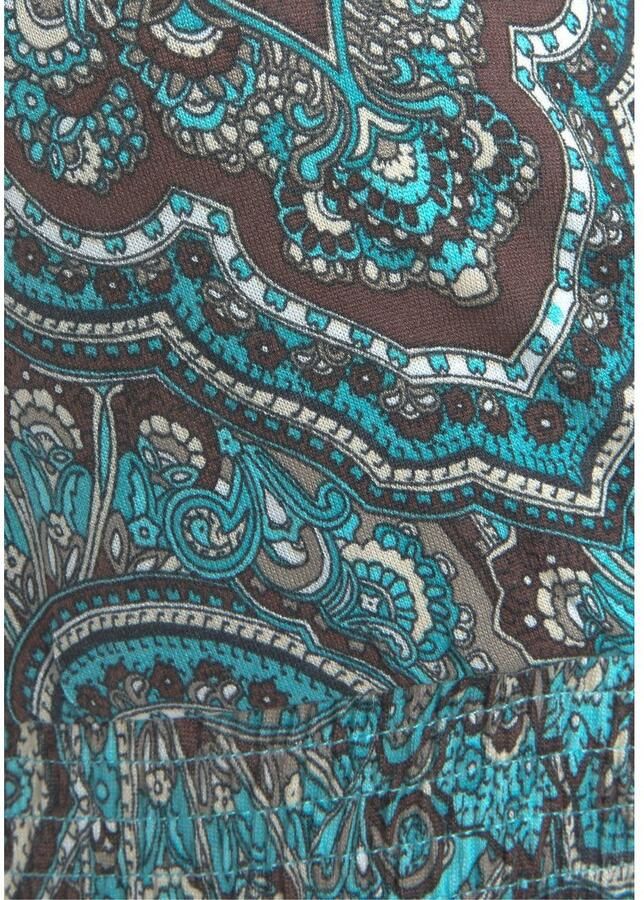 Lascana Maxi-jurk met paisley motief en verstelbare halslijn zomerjurk