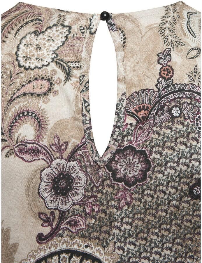 Lascana Maxi-jurk met paisley-print en split licht zomerjurk strandjurk