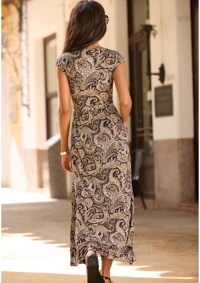 Lascana Maxi-jurk met paisleydruk zachte viscose-stof - Foto 2