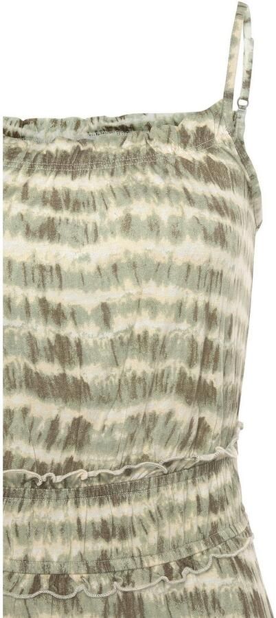 Lascana Maxi-jurk met ruchesdetails en elastiek in de taille zomerjurk strandjurk - Foto 3