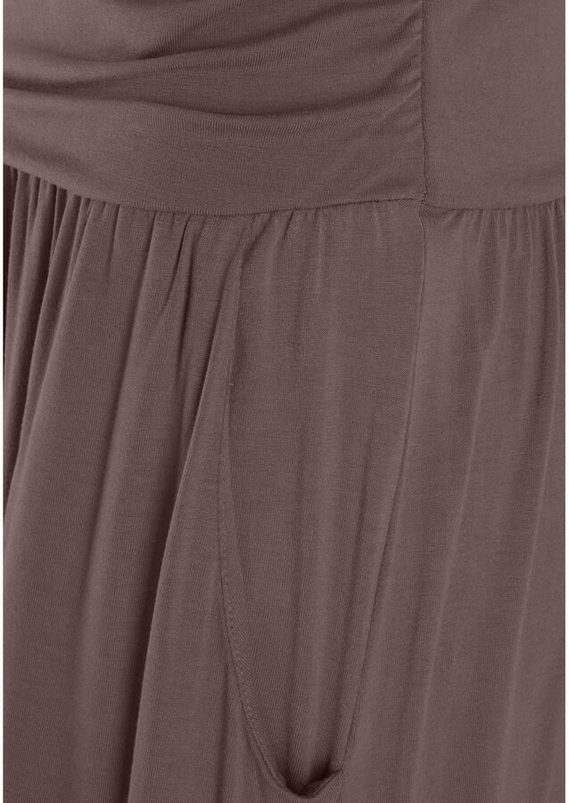 Lascana Maxi-jurk met smalle bovenkant en zakken off-the-shoulder zomerjurk basic - Foto 2