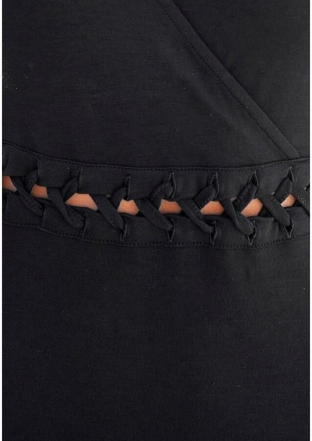 Lascana Maxi-jurk met vetersluiting-detail in de taille zomerjurk strandjurk - Foto 2