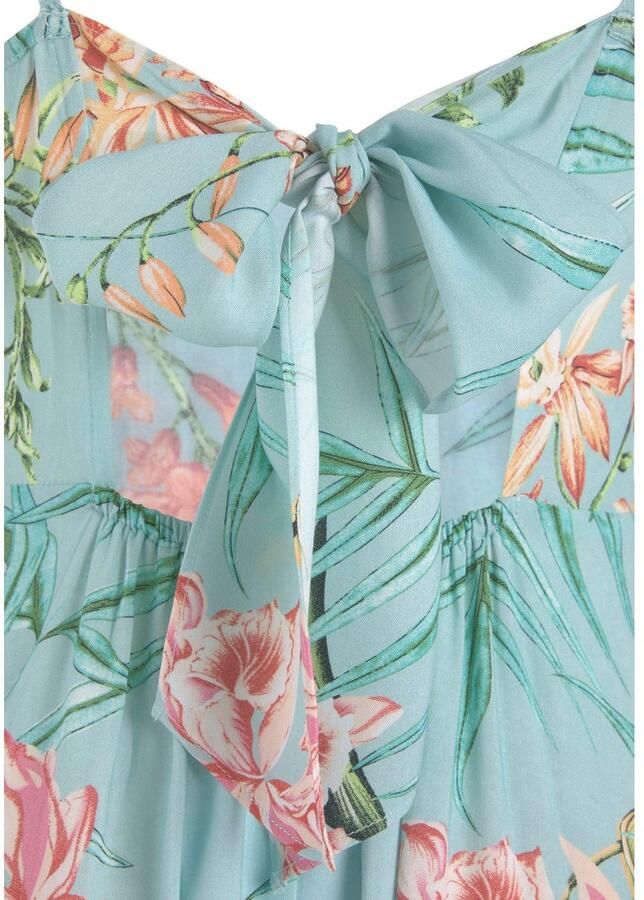 Lascana Maxi-jurk van geweven viscose cut-outs op de rug zomerjurk