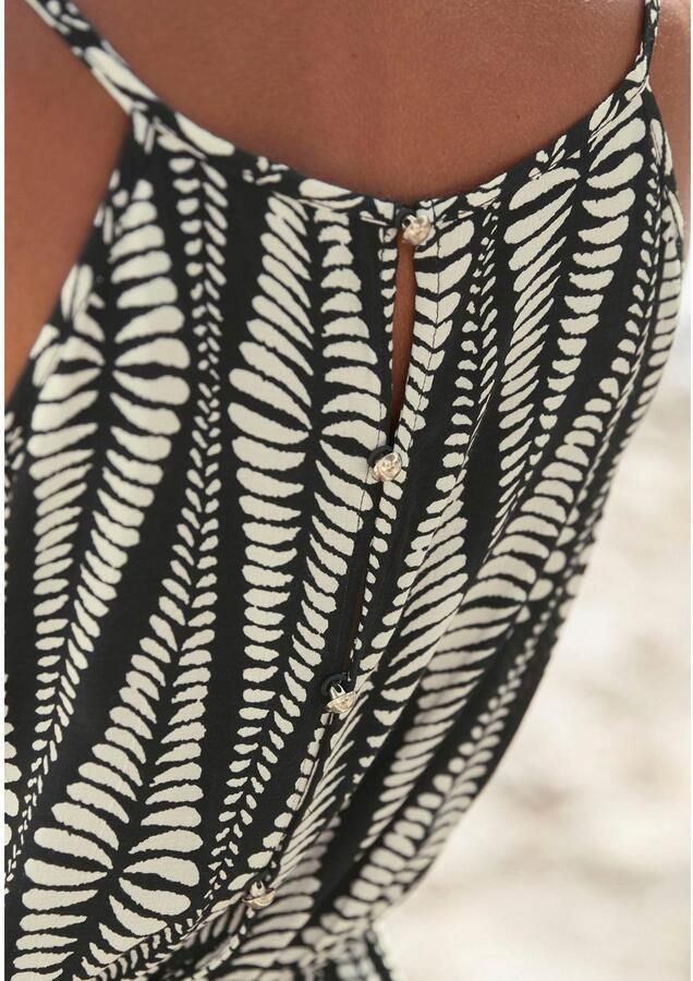 Lascana Maxi-jurk van geweven viscose in aloverprint luchtige zomerjurk - Foto 3