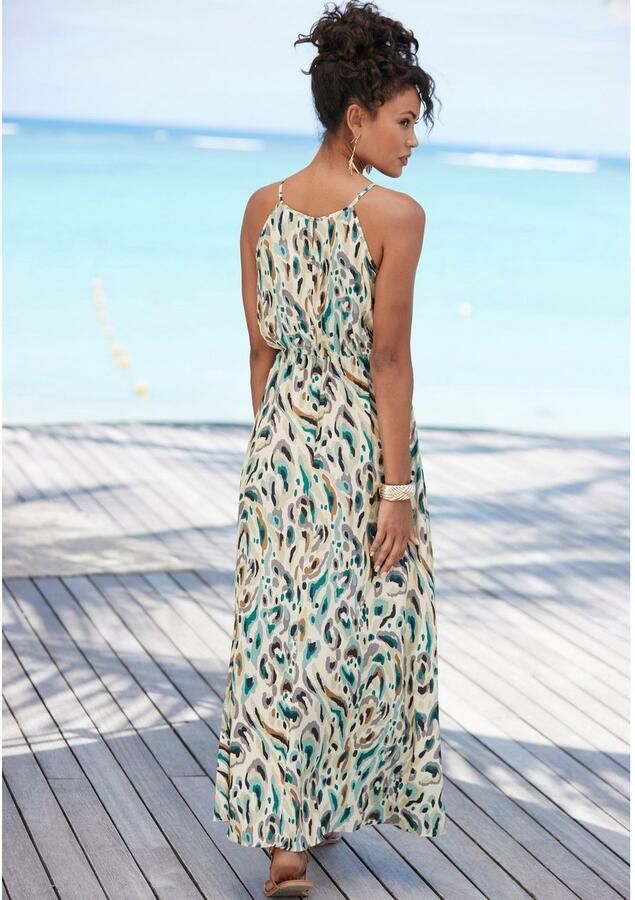 Lascana Maxi-jurk van geweven viscose lichte zomerjurk met aloverprint - Foto 3