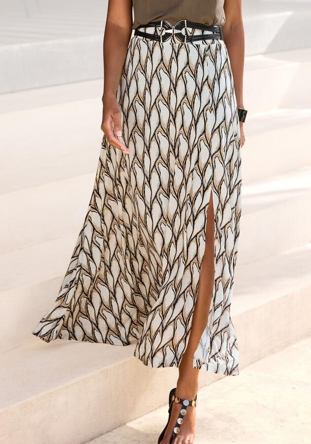 Lascana Maxirok met split zomerrok alloverprint - Foto 5