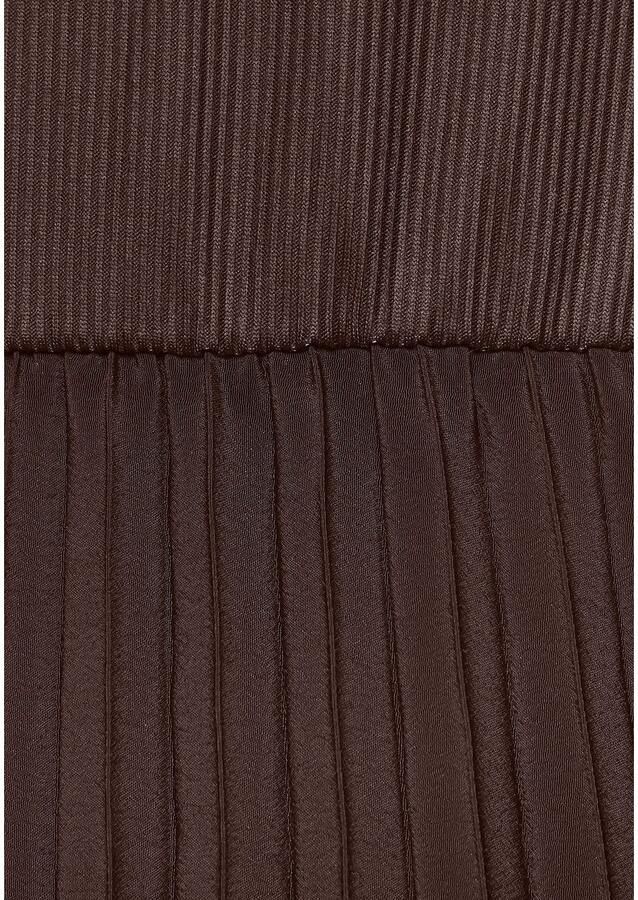 Lascana Midi-jurk met plissé rokdeel basic modieus