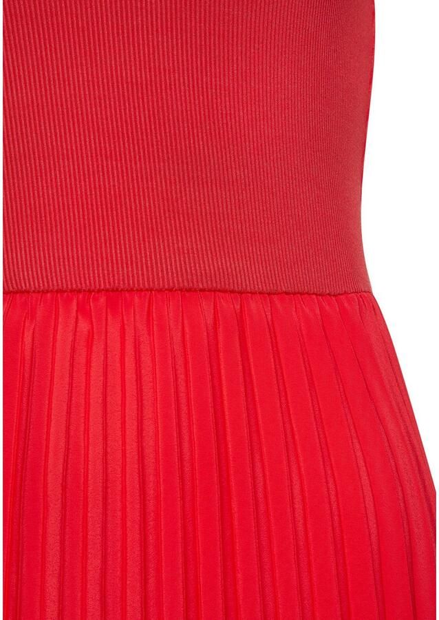 Lascana Midi-jurk met plissé rokdeel basic modieus - Foto 2