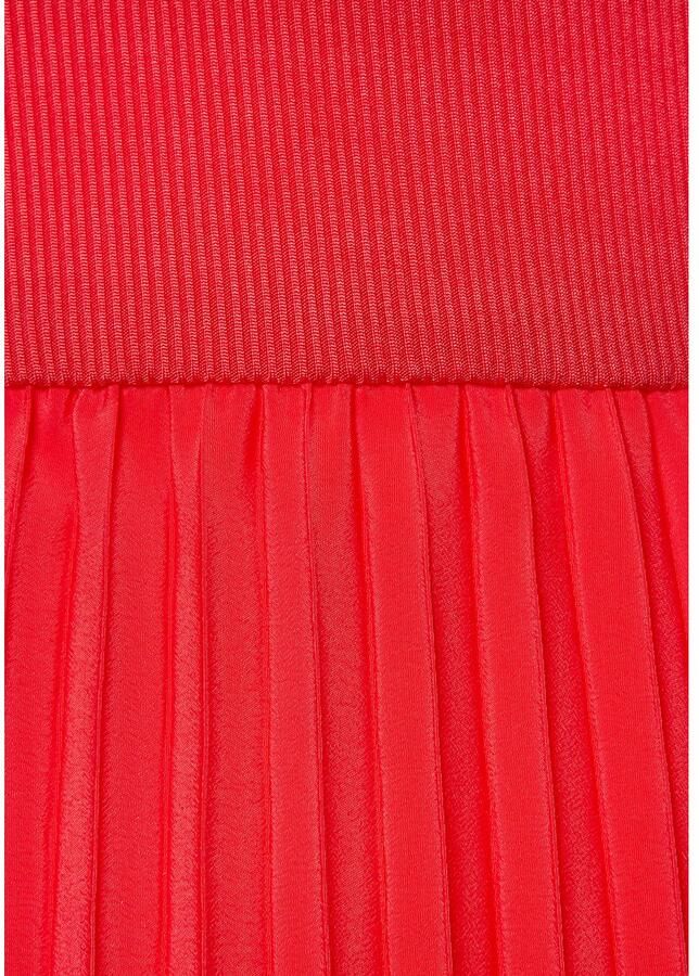 Lascana Midi-jurk met plissé rokdeel basic modieus